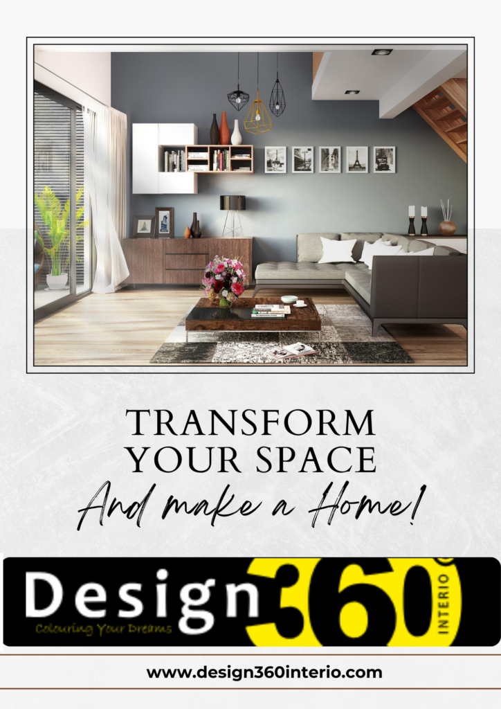 Brown Grey Modern Elegant Corporate Home Interior Design Flyer